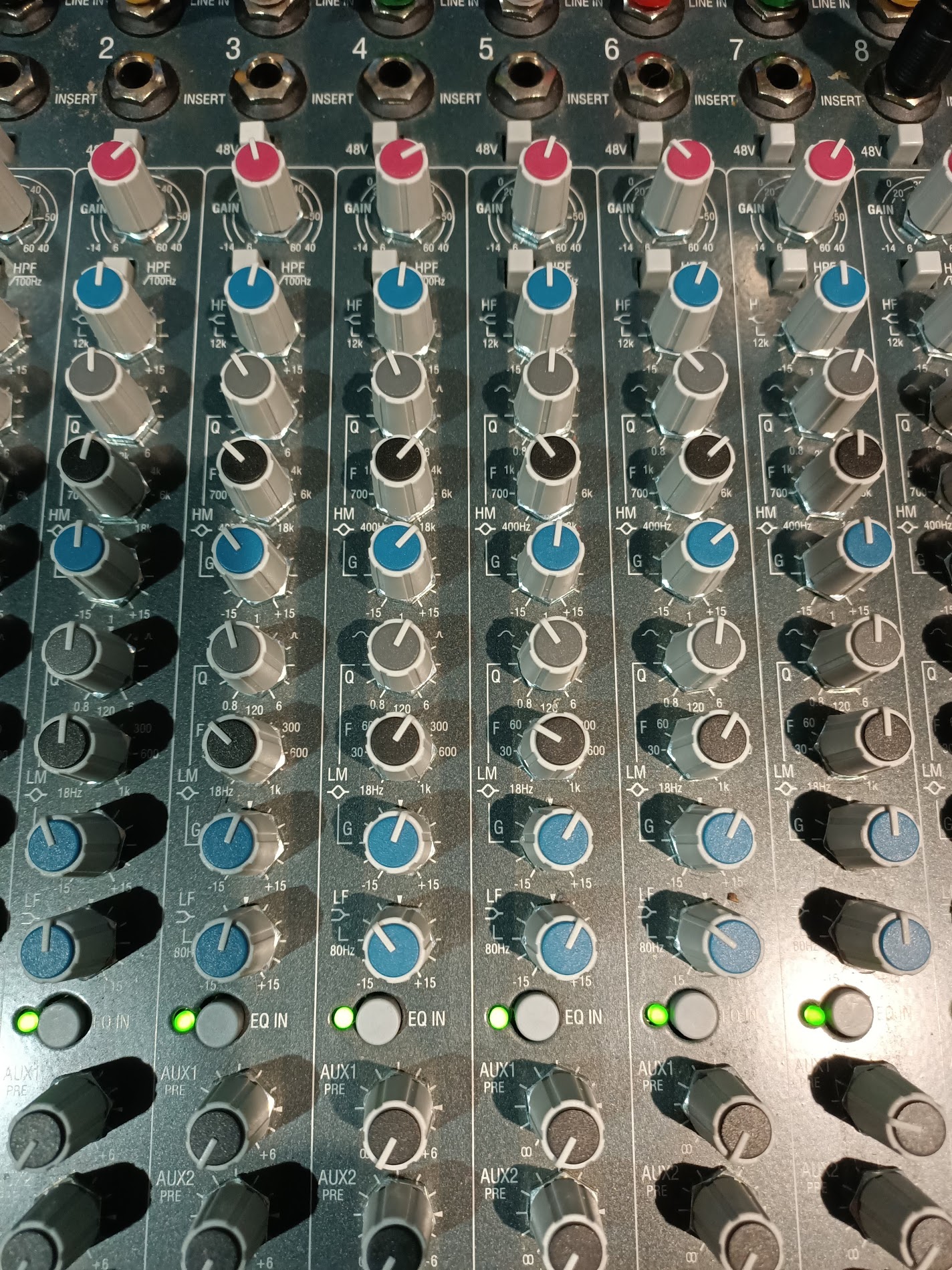 Steam Mastering - mixer panel showing EQ